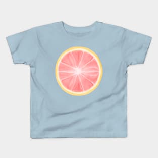 Grapefruit Citrus Circle Slice Kids T-Shirt